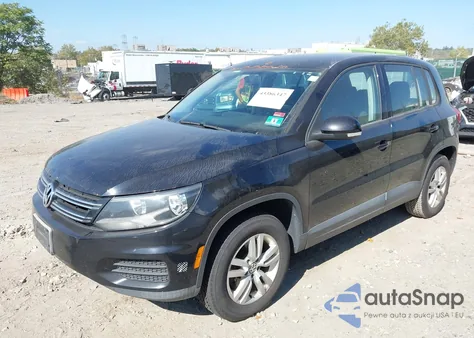 2012 Volkswagen Tiguan S из США, поврежденный, VIN WVGAV7AX3CW584045